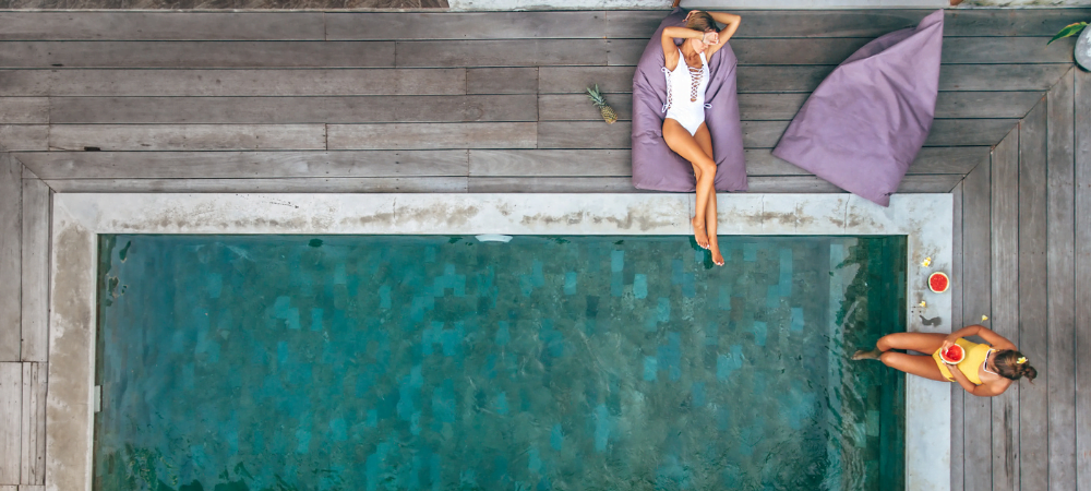 private pool at a Bali villa