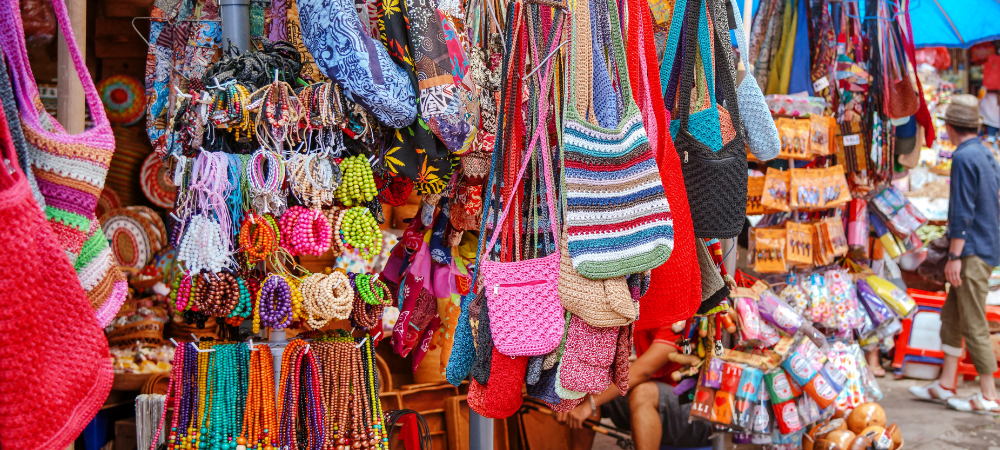colourful souvenirs from Bali