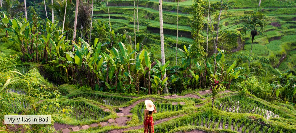 woman wearing a hat in Bali