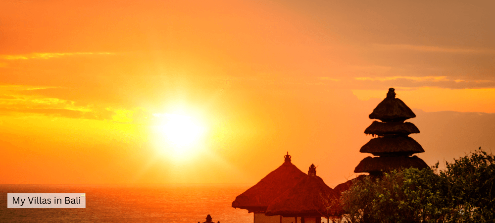 sunset in bali